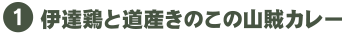 伊達鶏と道産きのこ山賊カレー