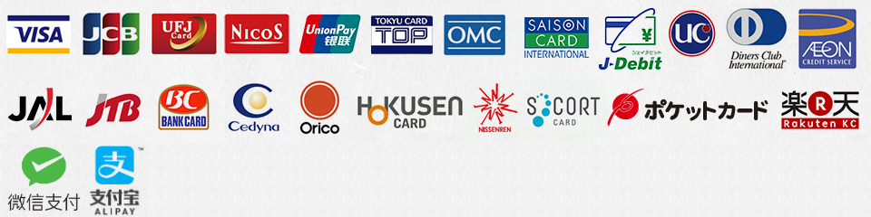 the following list of credit cards