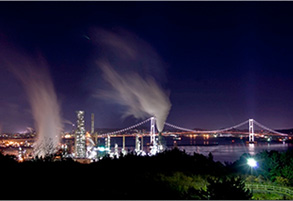 Night View of the Factory Zone